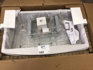 lot 72 image: AKDY Handcrafted All-in-One Farmhouse Apron Front Stainless Steel 33 in. x 20 in. x 9 in. Single Bowl Kitchen Sink &nbspCustomer Returns See Pictures 