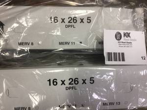 lot 12 image: 16 x 26 x 5 Pleated MERV 11 - FPR 10 Air Filter &nbspCustomer Returns See Pictures 