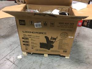 lot 113 image: Legend Force 24in Gas Snow Blower Customer Returns See Pictures