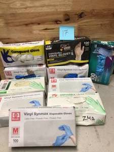 MIX LOT OF DISPOSABLE GLOVES&nbsp&nbspCustomer Returns See Pictures&nbsp