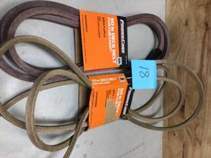 MIX LOT OF MTDCub Cadet SLT 50 in. Tractor Deck Belt&nbsp&nbspCustomer Returns See Pictures&nbsp