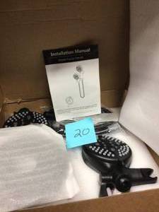 Single-Handle 24- -Spray Shower Faucet and Handheld Shower Combo with 5 in. Shower Head in Matte Black (Valve Included)&nbsp&nbspCustomer Returns See Pictures&nbsp