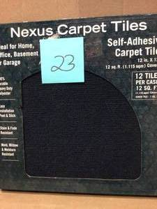 ACHIM Nexus Navy Residential 12 in. x 12 in. Peel and Stick Carpet Tile (12 TilesCase)&nbsp&nbspCustomer Returns See Pictures&nbsp