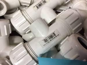 Homewerks 511-48-34-34-12B 34 By 12 Inch Pvc Compression Tee&nbsp&nbspCustomer Returns See Pictures&nbsp