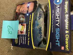 Mighty Sight LED Magnifying Eyewear&nbspCustomer Returns See Pictures&nbsp
