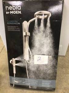 MOEN Nebia 1-Spray 8 in. Dual Shower Head and Handheld Shower Head with Magnetic Dock in Spot Resist Brushed Nickel&nbsp&nbspCustomer Returns See Pictures&nbsp