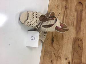 POP LILLY NATURAL LINEN WOMEN SHOE SZ 10 M&nbsp&nbspCustomer Returns See Pictures&nbsp