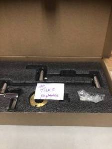 Luxier Contemporary 2-Handle Wall-Mounted Pot Filler in Chrome  MISSING MANUAL INST.&nbsp&nbspCustomer Returns See Pictures&nbsp