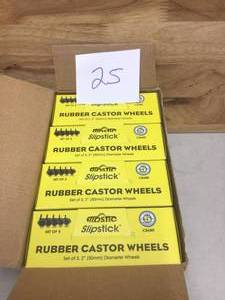 SlipStick 2 in. Floor-Protecting Rubber Office Chair Caster Wheel (5-Pack)&nbsp&nbspCustomer Returns See Pictures&nbsp