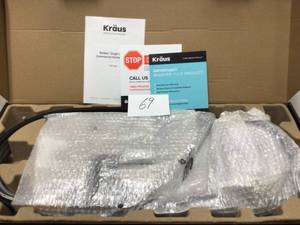 KRAUS Bolden Single-Handle Pull-Down Sprayer Kitchen Faucet with Dual Function Sprayhead in Matte Black&nbsp&nbspCustomer Returns See Pictures&nbsp