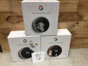 Assorted open box Google Nest Learning Thermostat 3rd Gen Customer Returns See Pictures