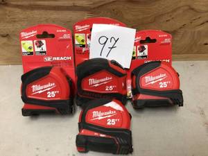 Milwaukee 25 ft. Compact Tape Measure&nbsp&nbspCustomer Returns See Pictures&nbsp