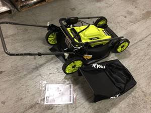 Ryobi Electric Walk Behind Lawn Mower Corded Portable Lightweight 20 Inch 13amp open box customer returns see pictures