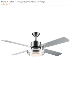Hampton Bay 24 in. & River of Goods 51 in. Ceiling Fans. See Pictures
