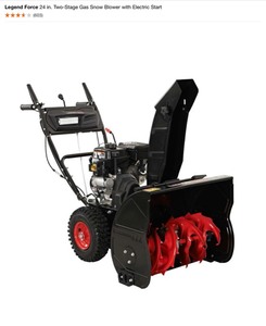 Legend Force 24 in. Two-Stage Gas Snow Blower with Electric Start. See Pictures