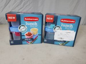 lot 35 image: 2 New Rubbermaid Lunch Blox Sets