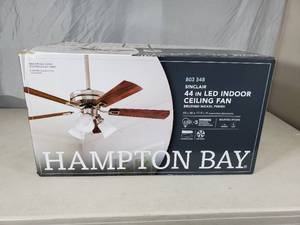lot 51 image: New Hampton Bay Sinclair 44 inch LED Indoor Ceiling Fan