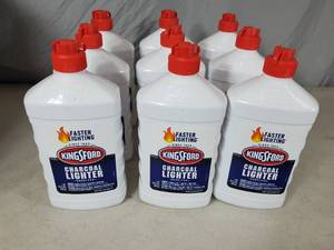 lot 89 image: 9 New 1 Qt Bottles of Kinsford Charcoal Lighter