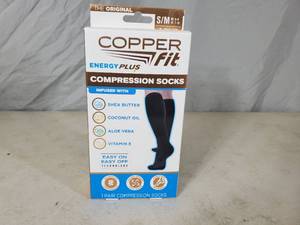 lot 92 image: New Copper Fit Energy Plus Compression Socks