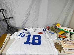 lot 114 image: Manning Super Bowl Jersey and Collectibles
