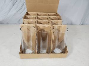 lot 128 image: 11 New Anchor Hocking 16 oz Drinking Glasses