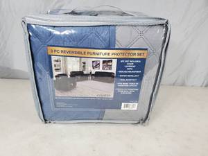 lot 162 image: New 3 Piece Reversible Furniture Protector Set