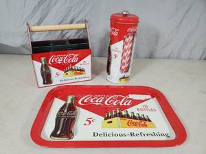 lot 171 image: New Metal Coca Cola Items