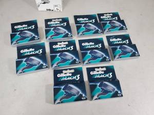 lot 190 image: 40 New Gillette Mach 3 Razor Cartridges