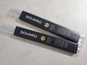 lot 195 image: 2 New 3 Packs of Sovaro Reusable Drinking Straws with Brush Cleaners