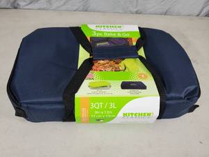 lot 212 image: New Kitchen Classics 3 Piece Bake and Go Set