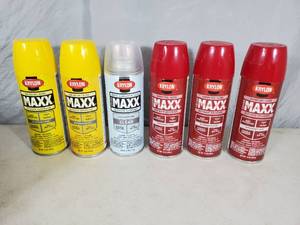 lot 219 image: 6 New Cans Krylon Spray Paint