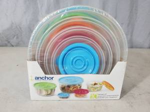lot 234 image: New Anchor 10 Piece Storage Set