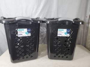 lot 243 image: 2 New Home Logic Hampers  Clothes Baskets