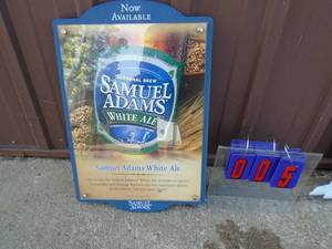 NOS Sam Adams white ale. Roughly from 2005. 15 x 23