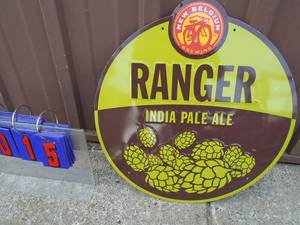 NOS Belgium india pale ale. 19 Diameter. As shown.