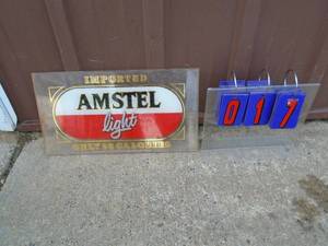 Used Amstel light. Plastic. 18 x 10. As shown.