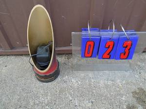 Budweiser lighted bottle display. Approx from 2005. As shown.