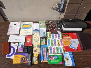 lot 03 image: Stationary Bundle-Notebooks, calculators, envelopes and more Bundle