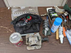 lot 11 image: Electrical and Hardware Supplies-ClipLight DRY R  Carnauba Cleaner Wax  Socket Wrench parts  Electrical Supplies  and more