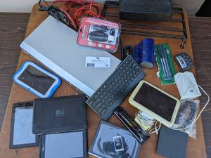 lot 62 image: Android tablets, DVD Player, Router And More Bundle
