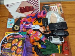 lot 29 image: After Halloween Fun- Costumes, Mulberry Ceramic Set, Mini Radioand More