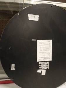 lot 19 image: THRESHOLD STUDIO WALL MIRROR IN BLACK FINISH