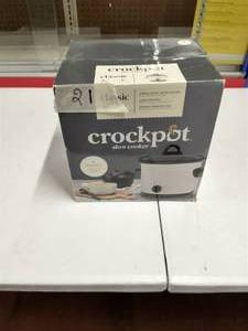 lot 21 image: Crock Pot 3qt Manual Slow Cooker - Hearth & Hand with Magnolia