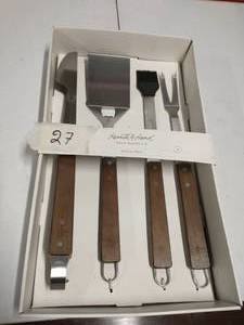 lot 27 image: 4pc Grill Tool Set - Hearth & Hand with Magnolia