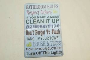 Metal sign
