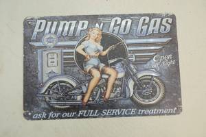 Metal sign