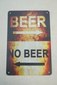 Metal sign