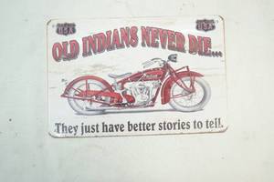 Metal sign
