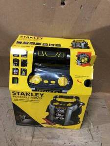 1200 Peak Amp Portable Car Jump Starter with 120 PSI Digital Air Compressor by Stanley Customer Returns See Pictures