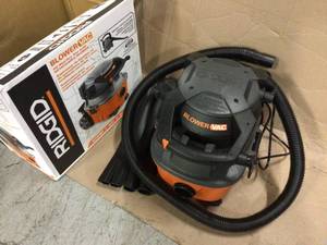 4 Gallon 6.0-Peak HP WetDry Shop Vacuum with Detachable Blower, Fine Dust Filter, Hose and Accessories by RIDGID Customer Returns See Pictures